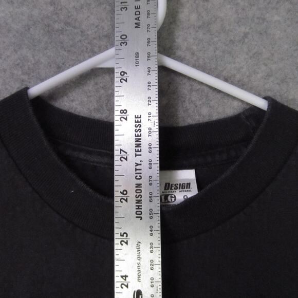 USMC Marine Corps Shirt Mens Large Black MCRD 1st Recruit Training 7.62 Design - Picture 4 of 9